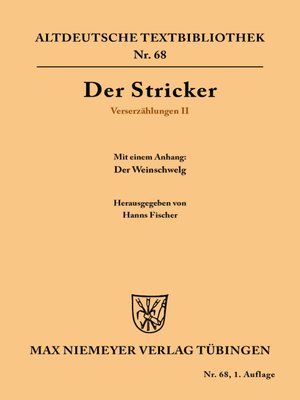 cover image of Verserzählungen II